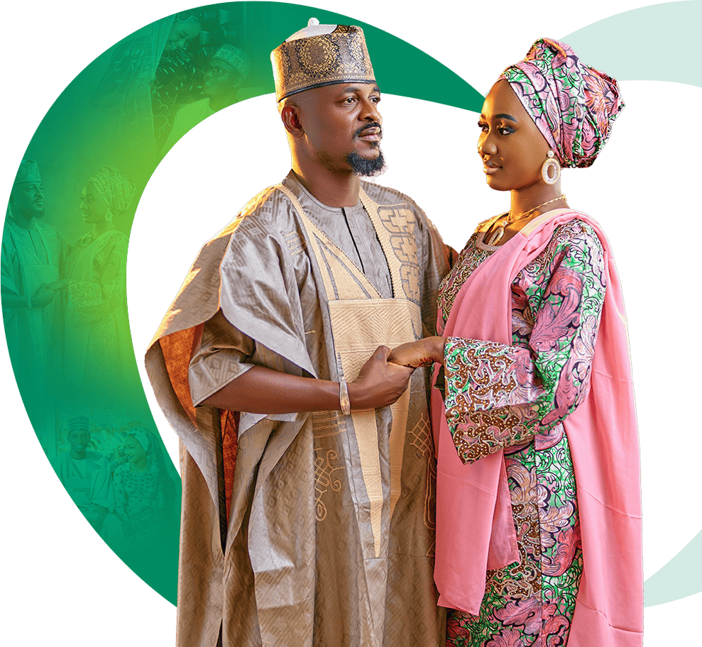 Couple musulman heureux