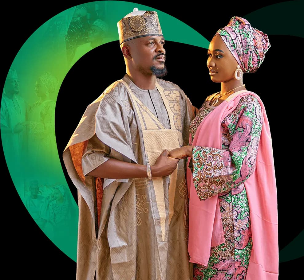 Couple musulman heureux